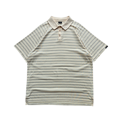 Vintage 2000's Oakley Embroidered Logo Striped Polo Shirt - XL