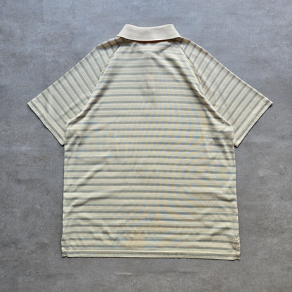 Vintage 2000's Oakley Embroidered Logo Striped Polo Shirt - XL