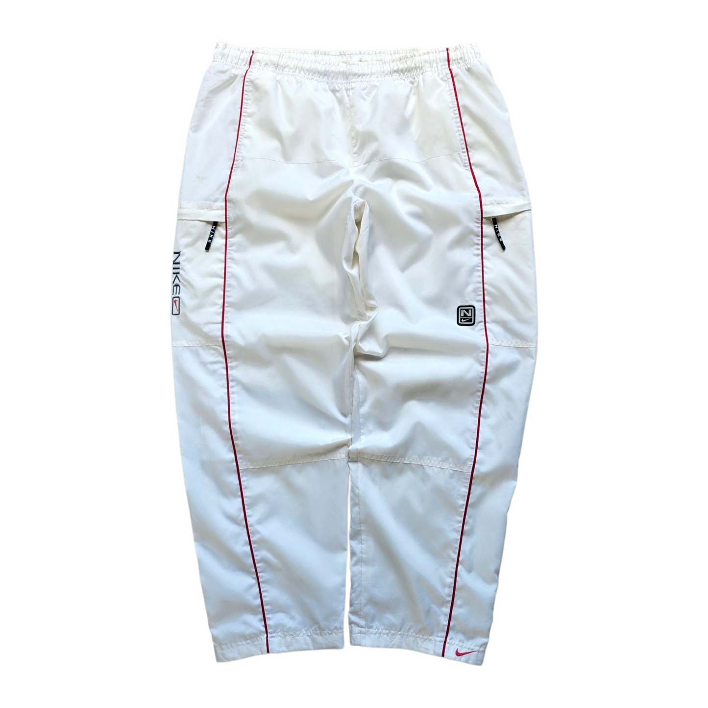 Vintage 2000's Nike Spellout Ankle Zip Track Pants - XL
