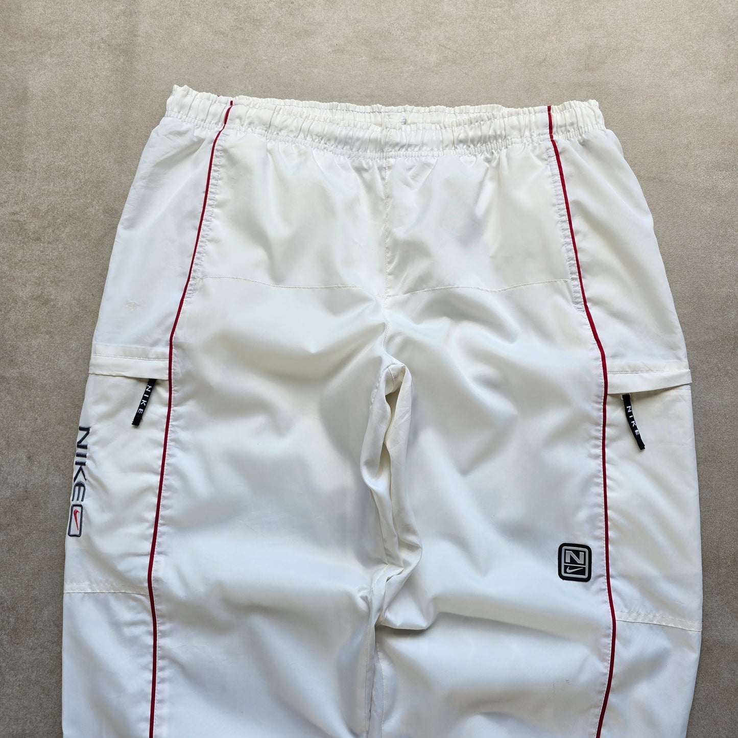 Vintage 2000's Nike Spellout Ankle Zip Track Pants - XL