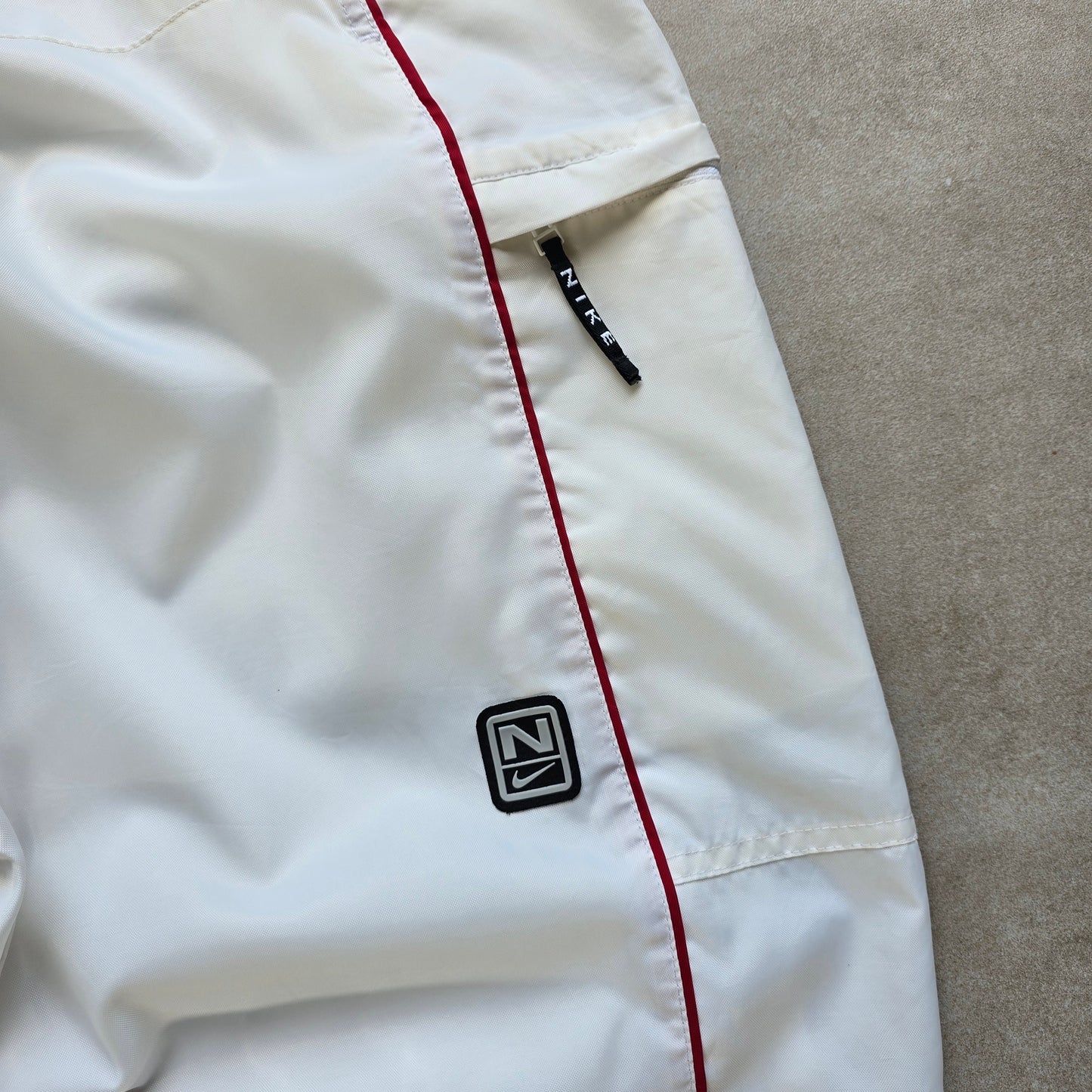 Vintage 2000's Nike Spellout Ankle Zip Track Pants - XL