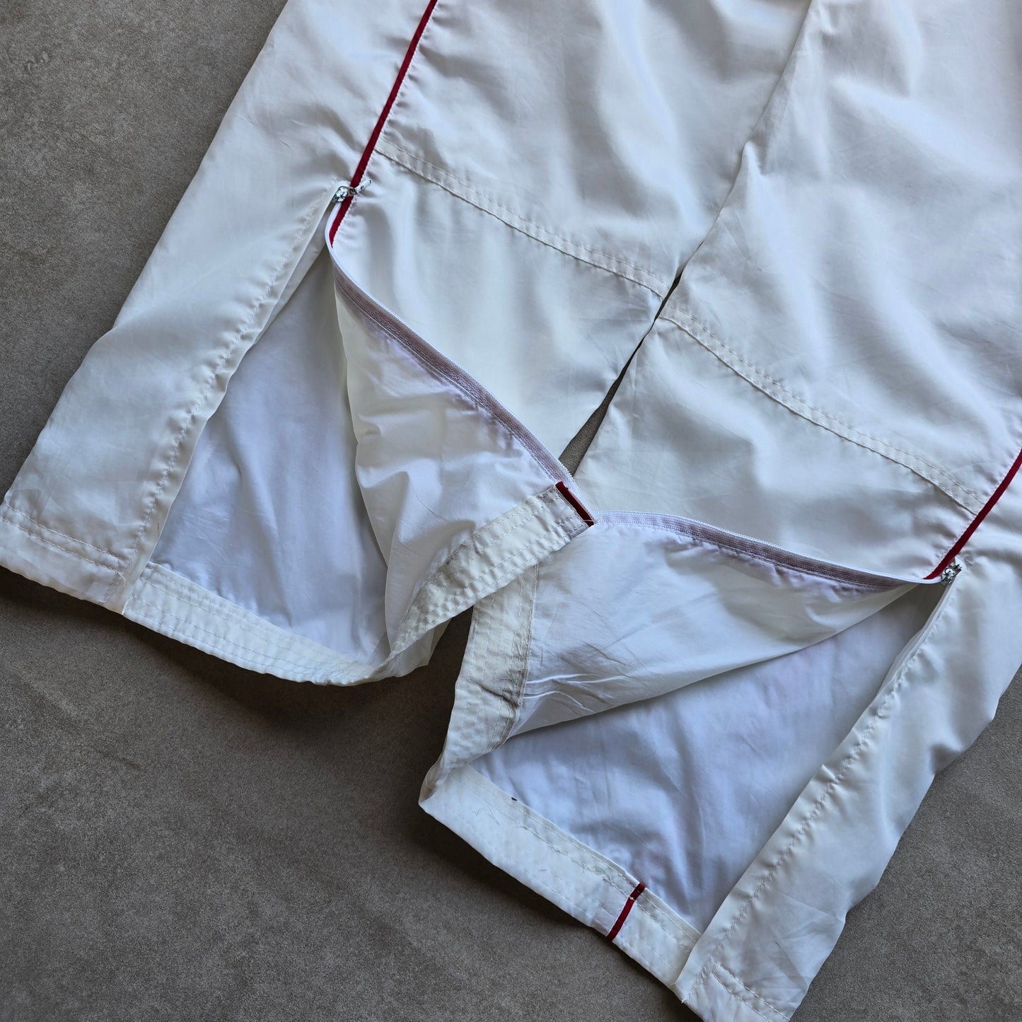 Vintage 2000's Nike Spellout Ankle Zip Track Pants - XL