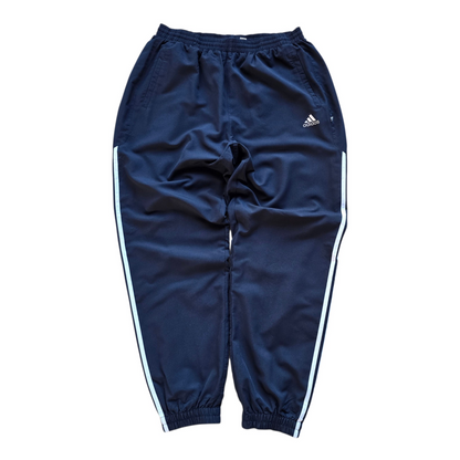 Vintage 2000's Adidas 3 Stripe Ankle Zip Navy Track Pants - L/XL
