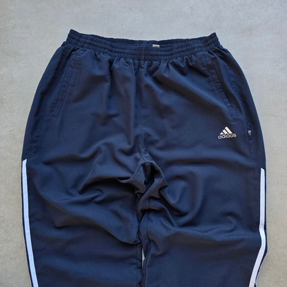 Vintage 2000's Adidas 3 Stripe Ankle Zip Navy Track Pants - L/XL