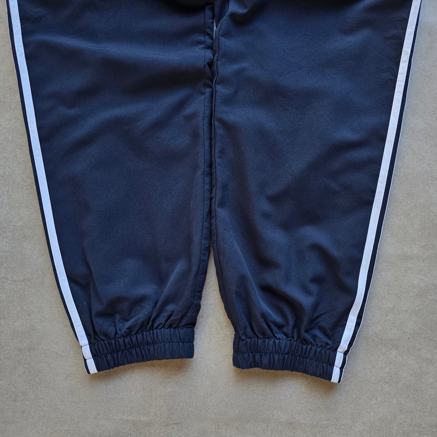 Vintage 2000's Adidas 3 Stripe Ankle Zip Navy Track Pants - L/XL