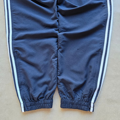 Vintage 2000's Adidas 3 Stripe Ankle Zip Navy Track Pants - L/XL