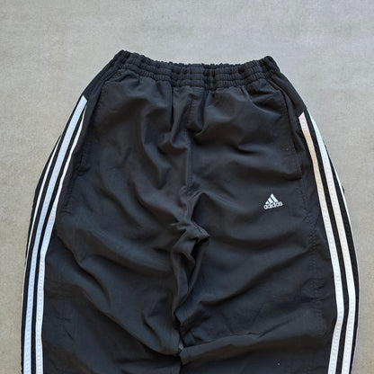 Vintage 2000's Adidas 3 Stripe Ankle Zip Black Track Pants - WMNS M