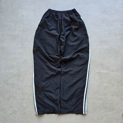 Vintage 2000's Adidas 3 Stripe Ankle Zip Black Track Pants - WMNS M