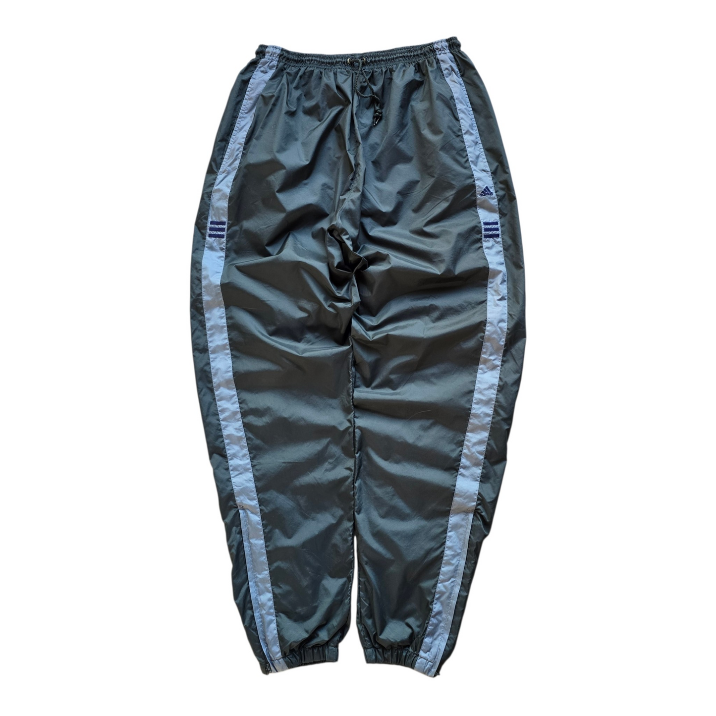 Vintage 2000's Adidas Ankle Zip Dark Green Track Pants - XL/2XL