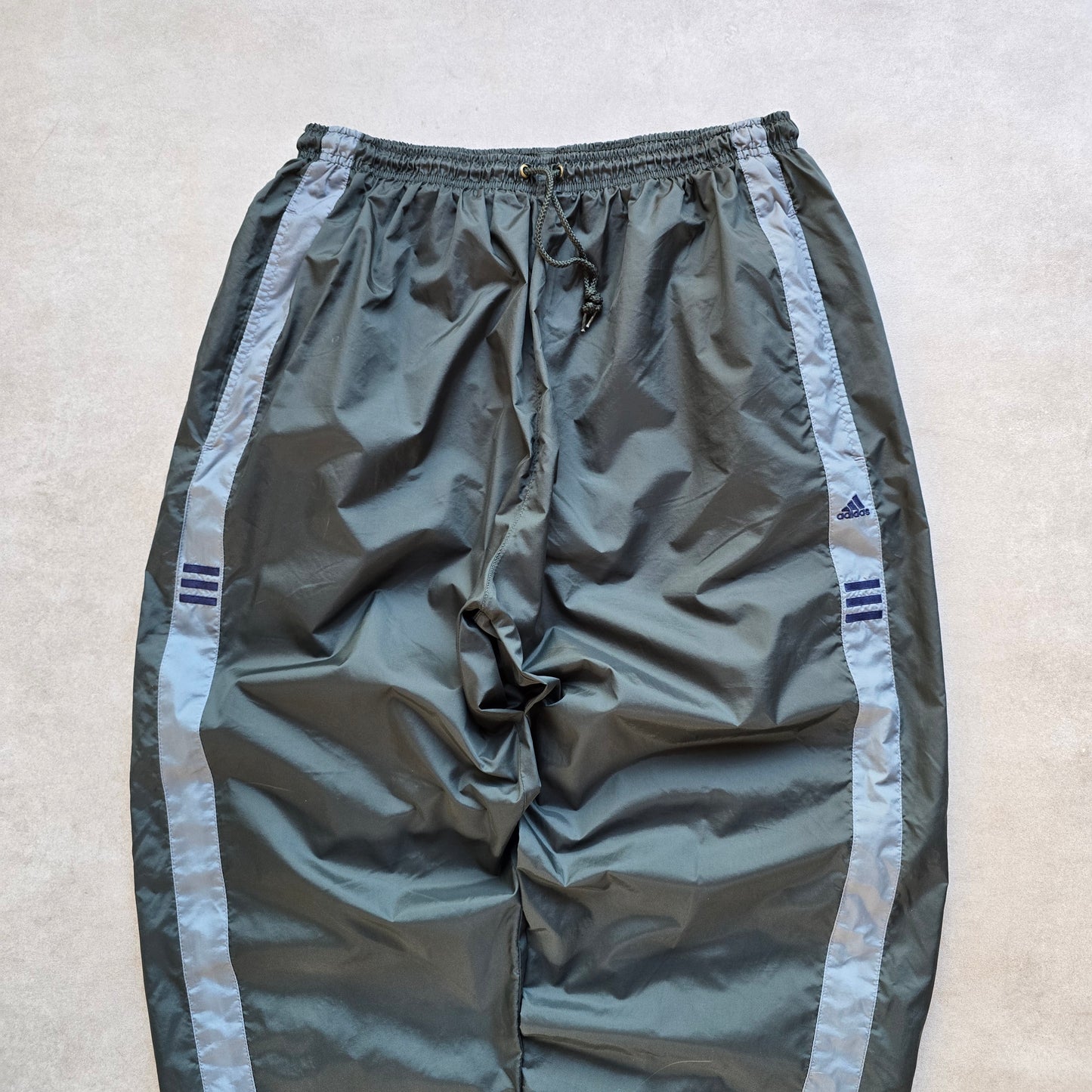 Vintage 2000's Adidas Ankle Zip Dark Green Track Pants - XL/2XL