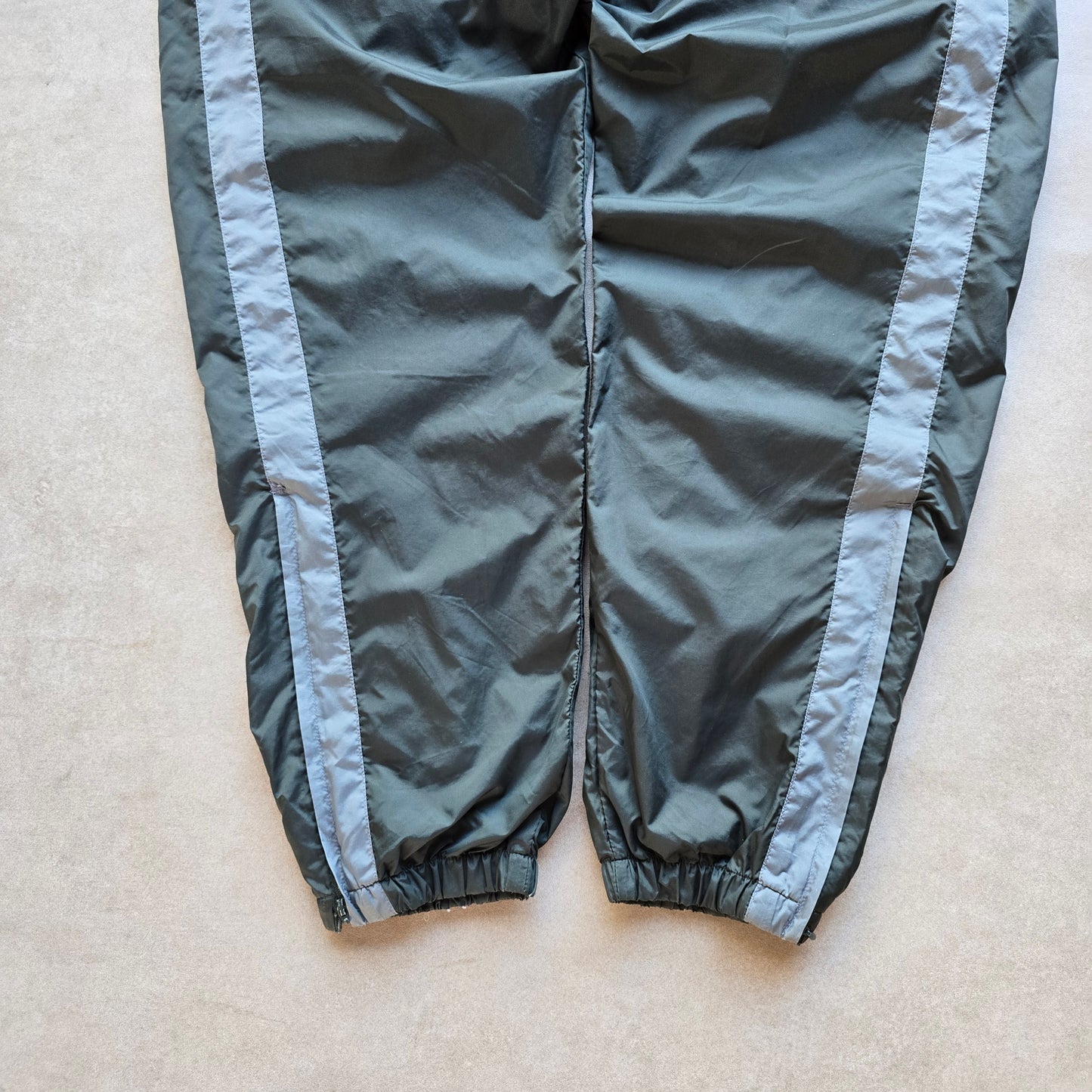 Vintage 2000's Adidas Ankle Zip Dark Green Track Pants - XL/2XL