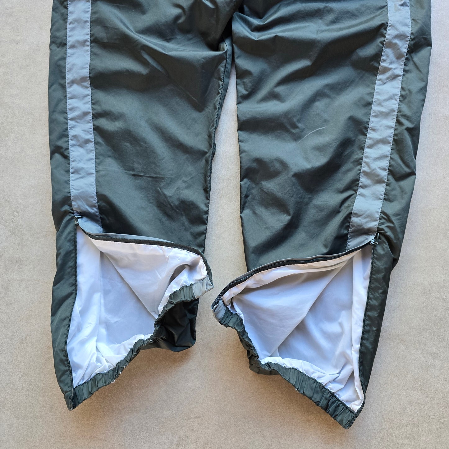 Vintage 2000's Adidas Ankle Zip Dark Green Track Pants - XL/2XL