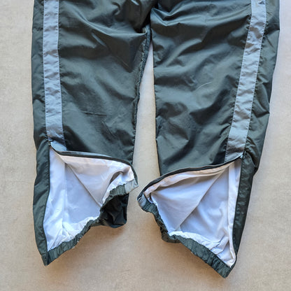 Vintage 2000's Adidas Ankle Zip Dark Green Track Pants - XL/2XL