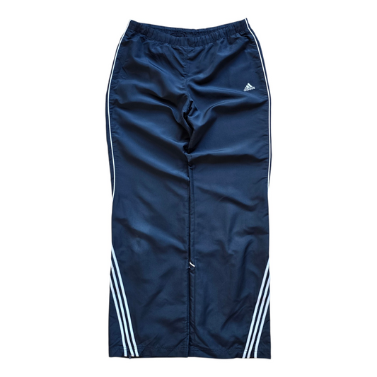 Vintage 2000's Adidas 3 Stripe Ankle Zip Navy Track Pants - WMNS M