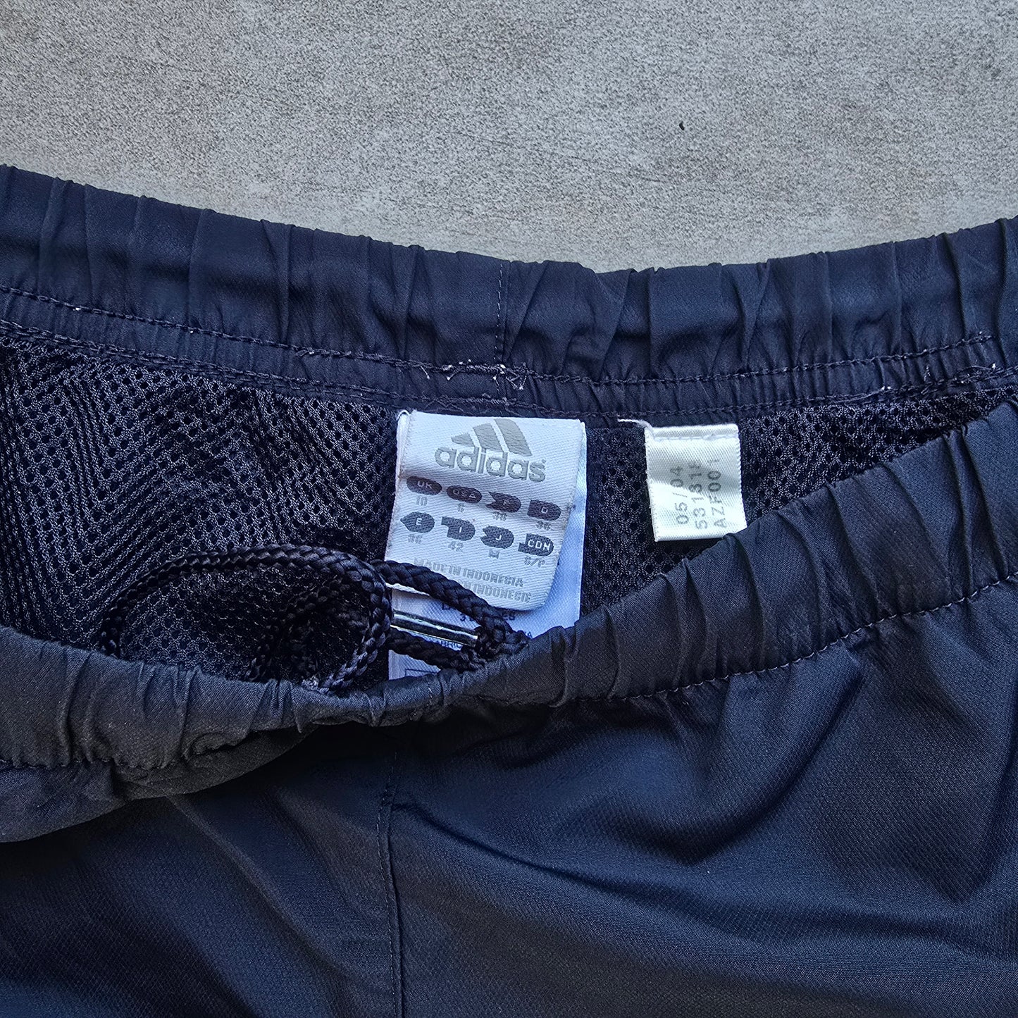 Vintage 2000's Adidas 3 Stripe Ankle Zip Navy Track Pants - WMNS M