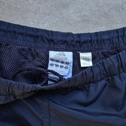 Vintage 2000's Adidas 3 Stripe Ankle Zip Navy Track Pants - WMNS M