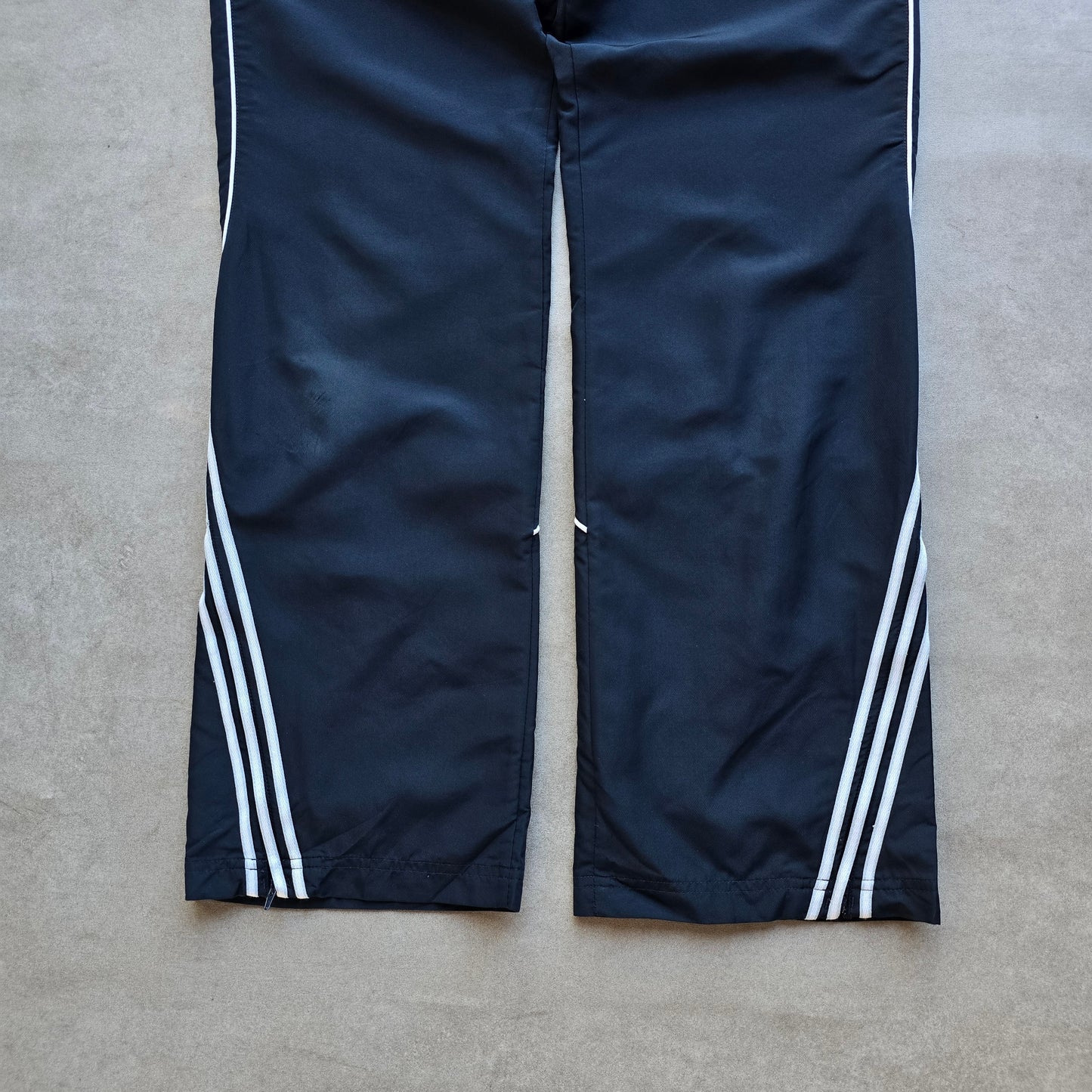 Vintage 2000's Adidas 3 Stripe Ankle Zip Navy Track Pants - WMNS M