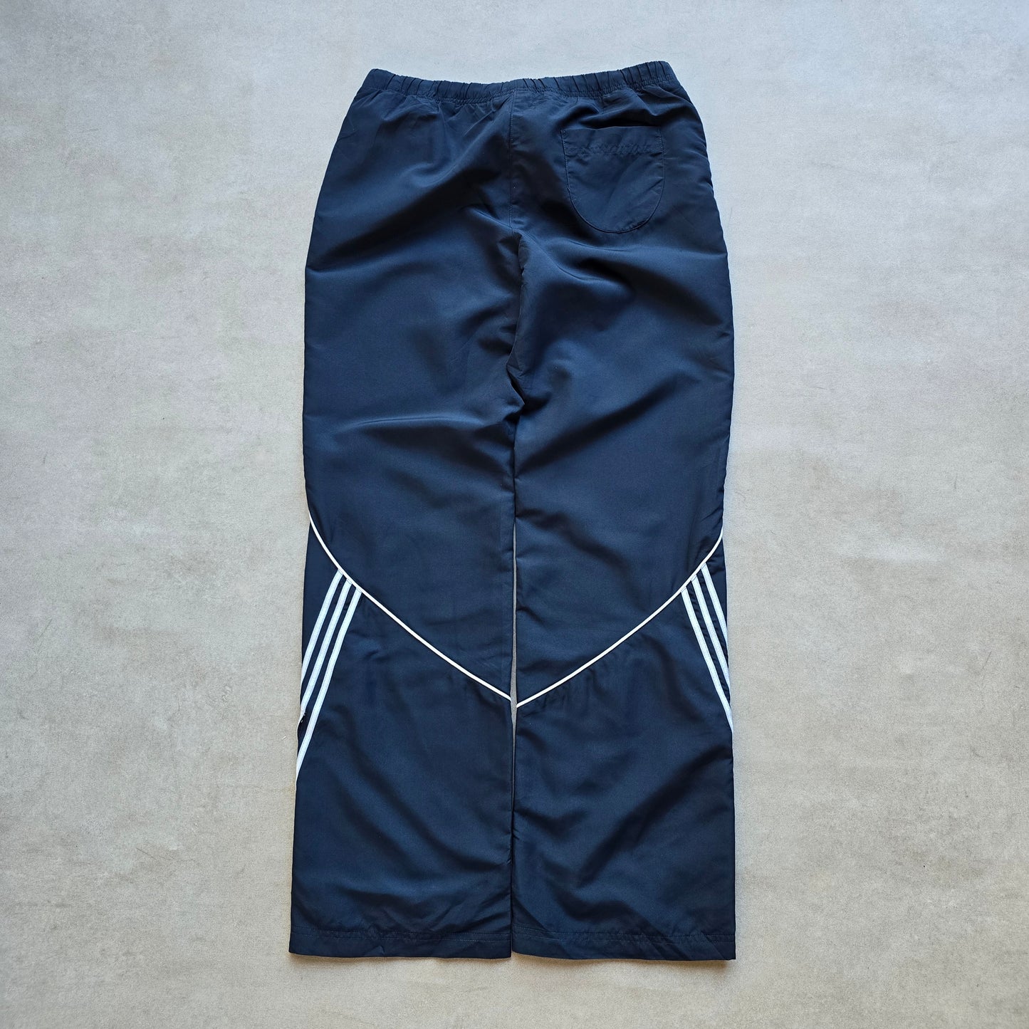 Vintage 2000's Adidas 3 Stripe Ankle Zip Navy Track Pants - WMNS M