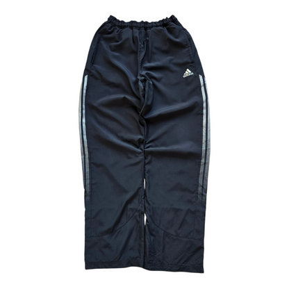 Vintage 2000's Adidas 3 Stripe Ankle Zip Black Track Pants - M