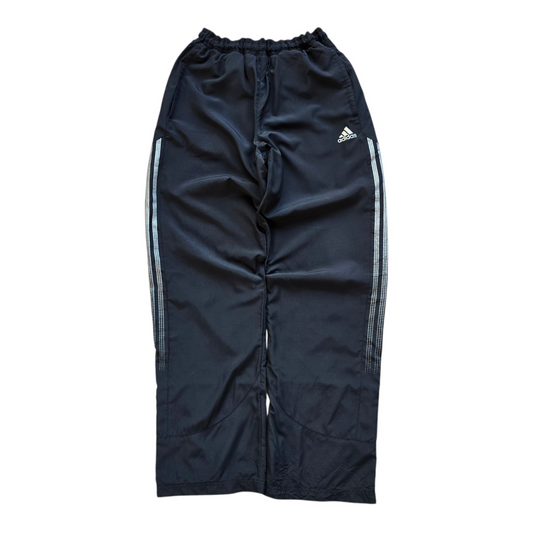 Vintage 2000's Adidas 3 Stripe Ankle Zip Black Track Pants - M