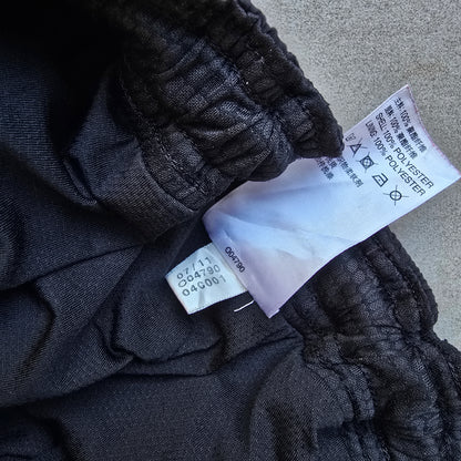 Vintage 2000's Adidas 3 Stripe Ankle Zip Black Track Pants - M