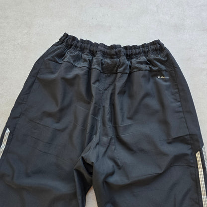 Vintage 2000's Adidas 3 Stripe Ankle Zip Black Track Pants - M