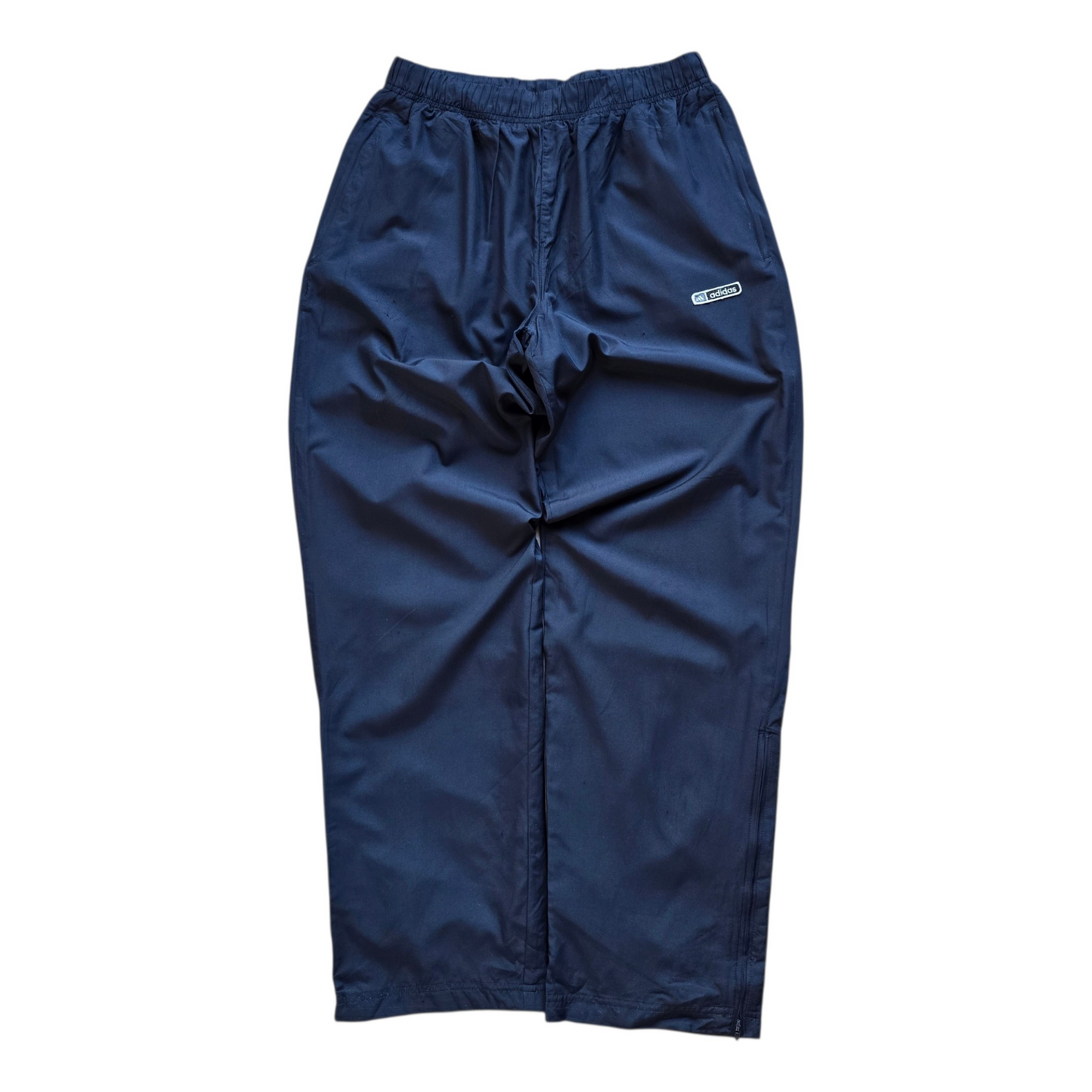 Vintage 2000's Adidas Ankle Zip Navy Track Pants - S
