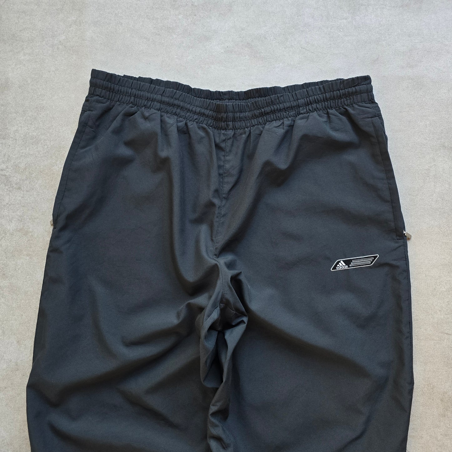 Vintage 2000's Adidas Ankle Zip Black Track Pants - L