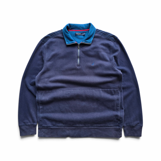 Nautica 1/4 Zip Sweatshirt - L