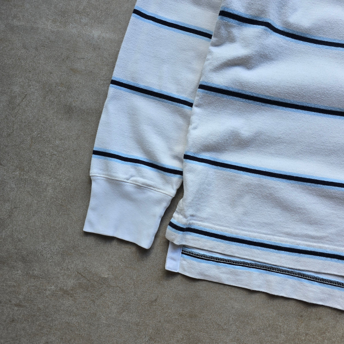 Nautica Long Sleeve Striped Polo Rugby Shirt - XXL