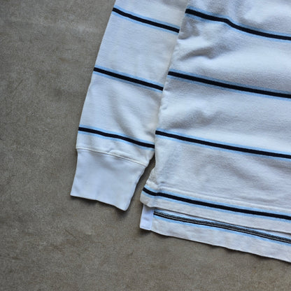 Nautica Long Sleeve Striped Polo Rugby Shirt - XXL