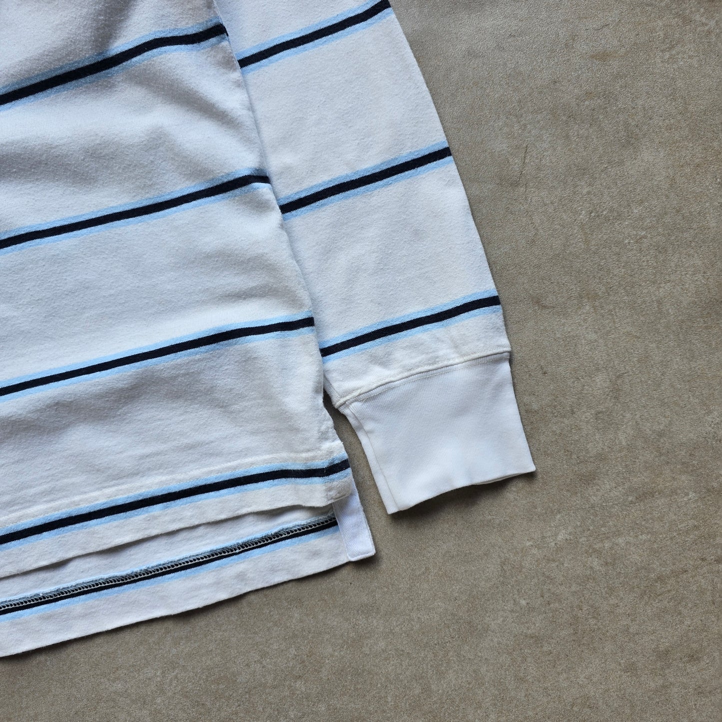 Nautica Long Sleeve Striped Polo Rugby Shirt - XXL