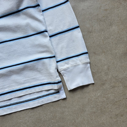 Nautica Long Sleeve Striped Polo Rugby Shirt - XXL