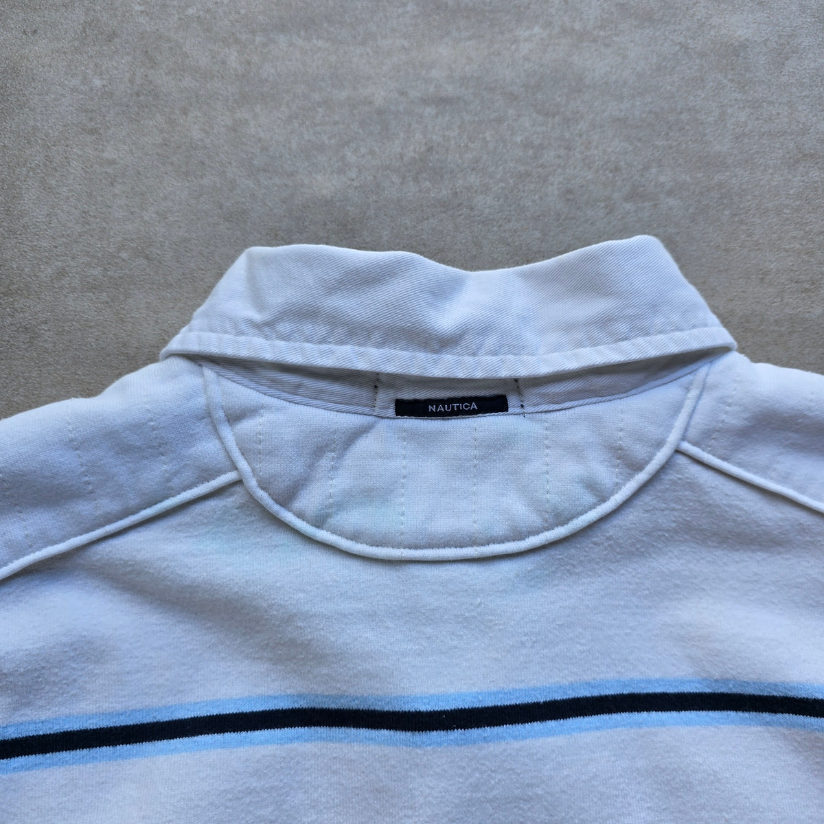 Nautica Long Sleeve Striped Polo Rugby Shirt - XXL