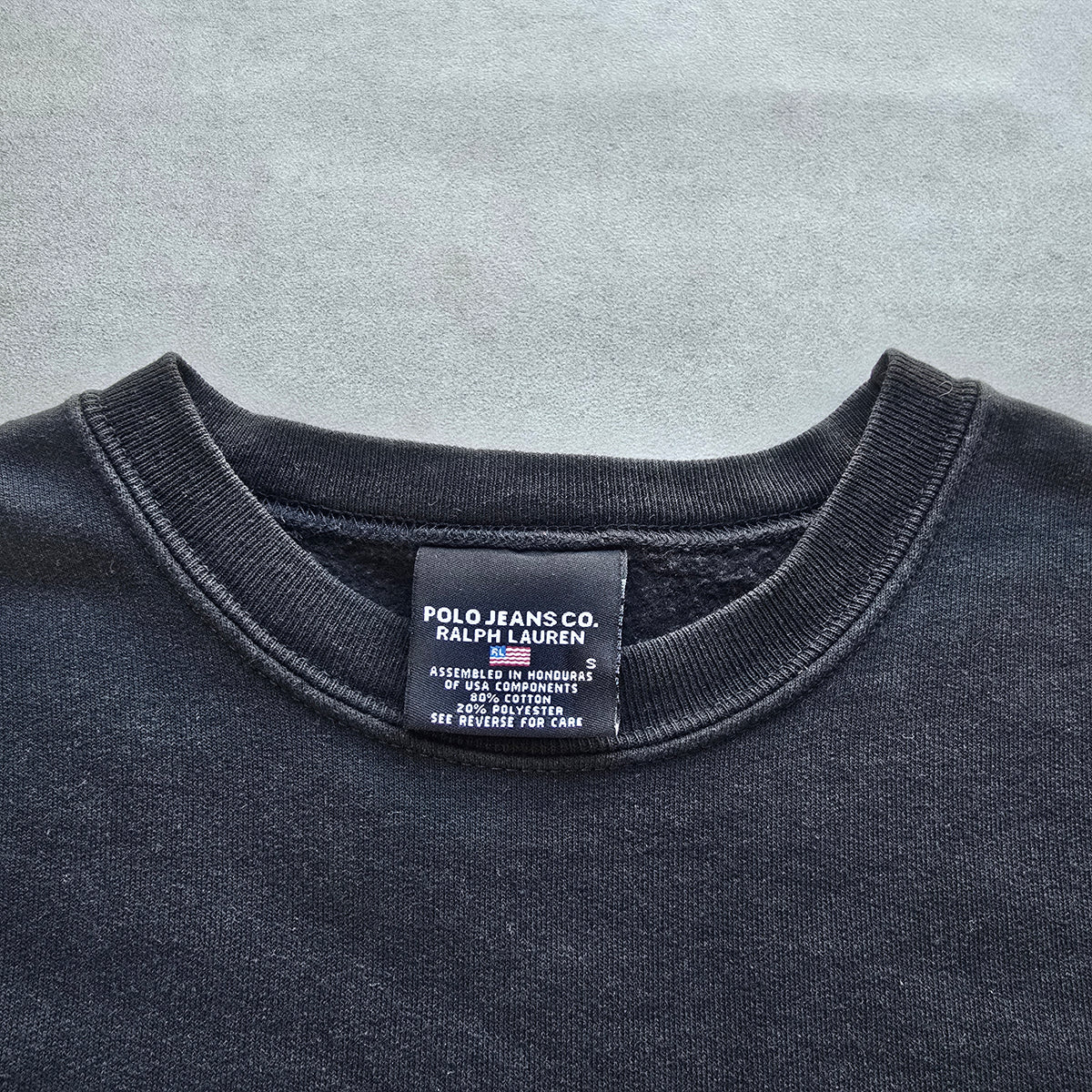 Vintage Ralph Lauren Polo Jeans Co Flag Sweatshirt - S