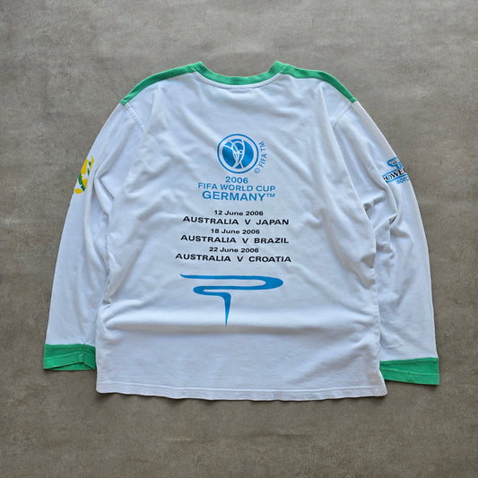 Vintage 2006 Fifa World Cup Germany Socceroos Long Sleeve Tee - M