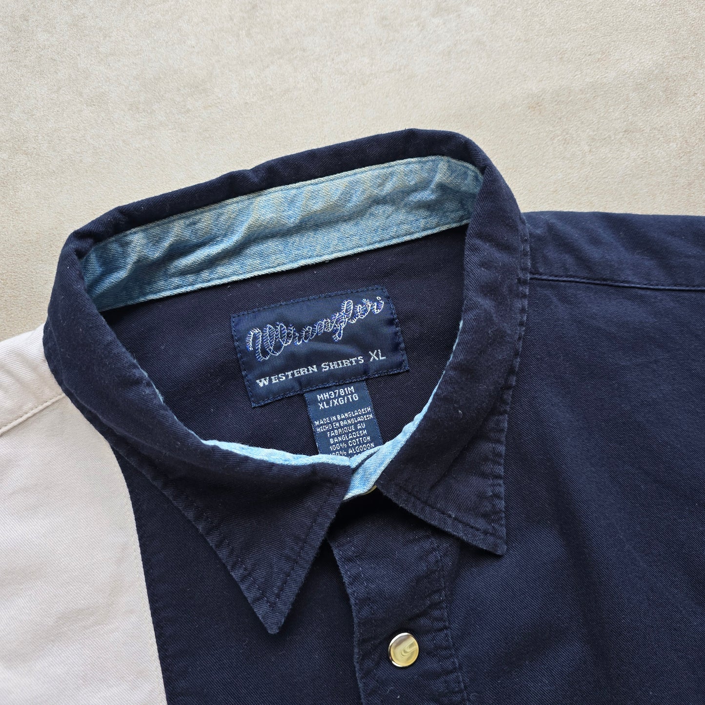 Vintage Wrangler Pearl Snap Western Shirt - XL