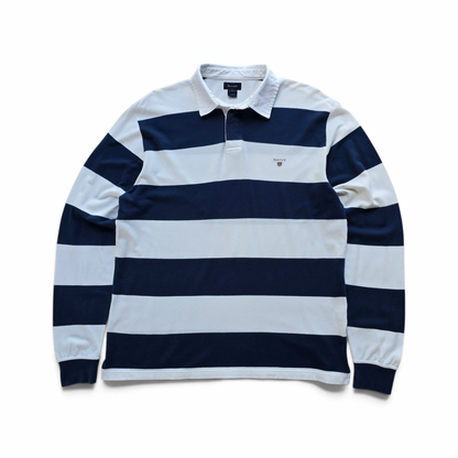 Gant Striped Long Sleeve Polo Shirt - XL