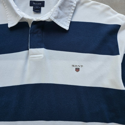 Gant Striped Long Sleeve Polo Shirt - XL