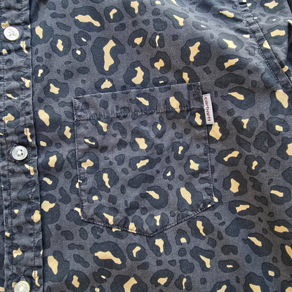 Carhartt WIP Rocha Leopard Print Long Sleeve Button Up Shirt - S