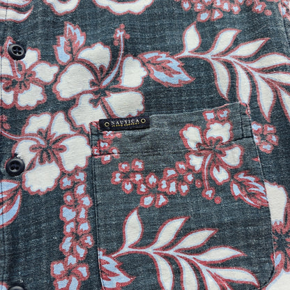 Vintage 90's Nautica Jeans Company Hawaiian Button Up Shirt - M