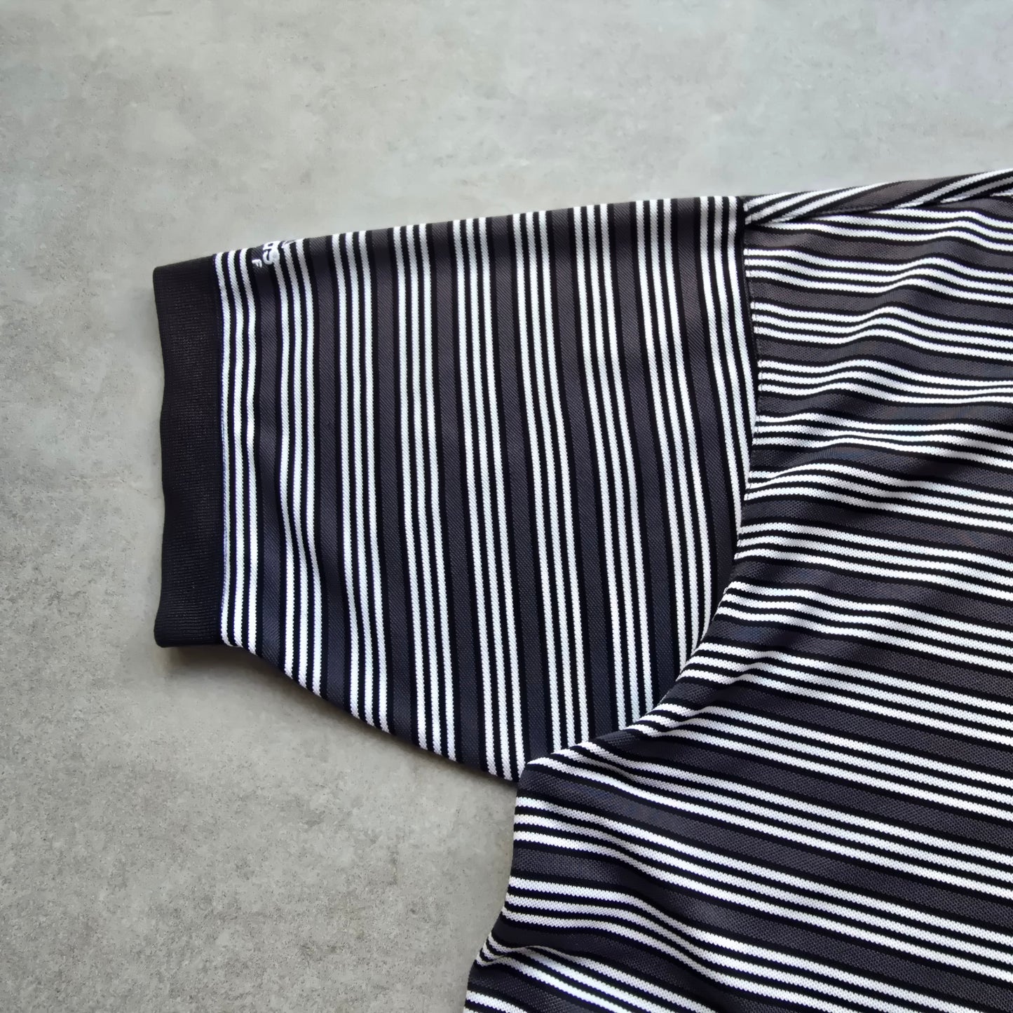 Vintage 90's Adidas Golf Striped Polo Shirt - L