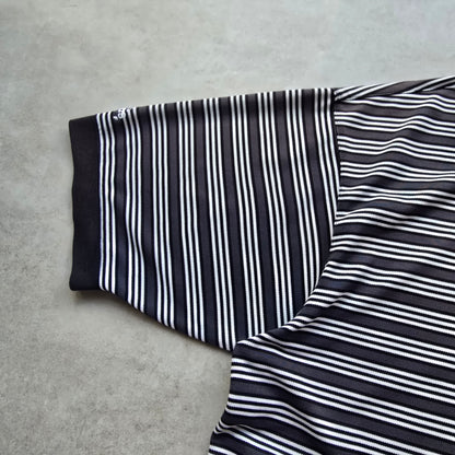 Vintage 90's Adidas Golf Striped Polo Shirt - L