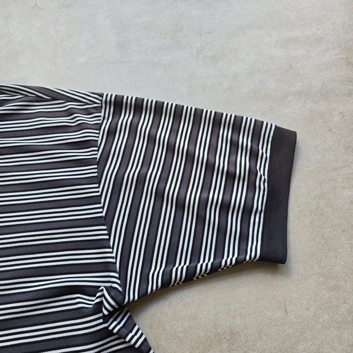 Vintage 90's Adidas Golf Striped Polo Shirt - L
