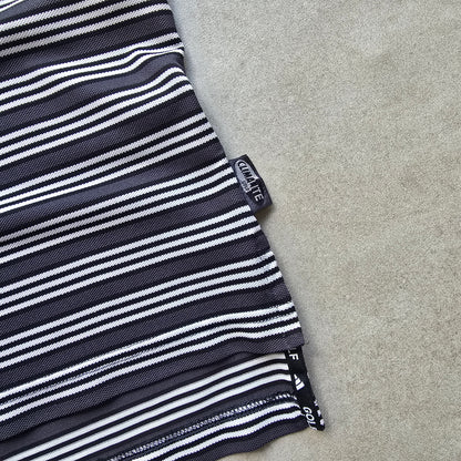 Vintage 90's Adidas Golf Striped Polo Shirt - L