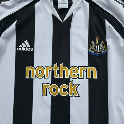 Vintage 2005 Adidas Newcastle Home Long Sleeve Jersey - L