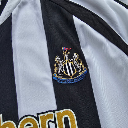 Vintage 2005 Adidas Newcastle Home Long Sleeve Jersey - L