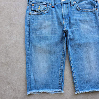 Vintage 2000's True Religion Ricky Cut Off Denim Shorts - 34