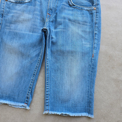 Vintage 2000's True Religion Ricky Cut Off Denim Shorts - 34