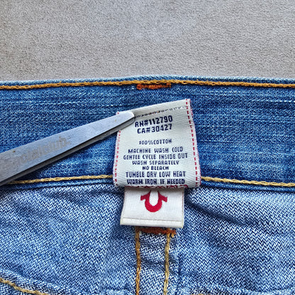 Vintage 2000's True Religion Ricky Cut Off Denim Shorts - 34